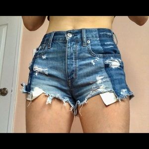 High rise shorts